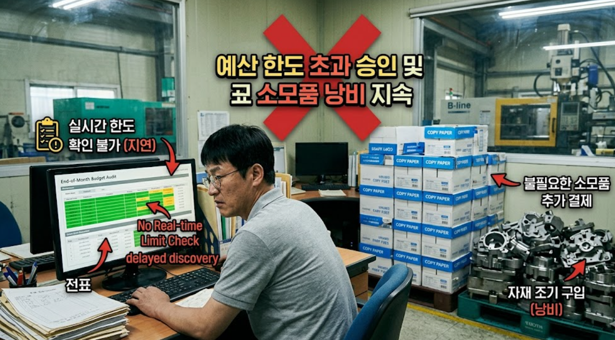 예산 한도 초과